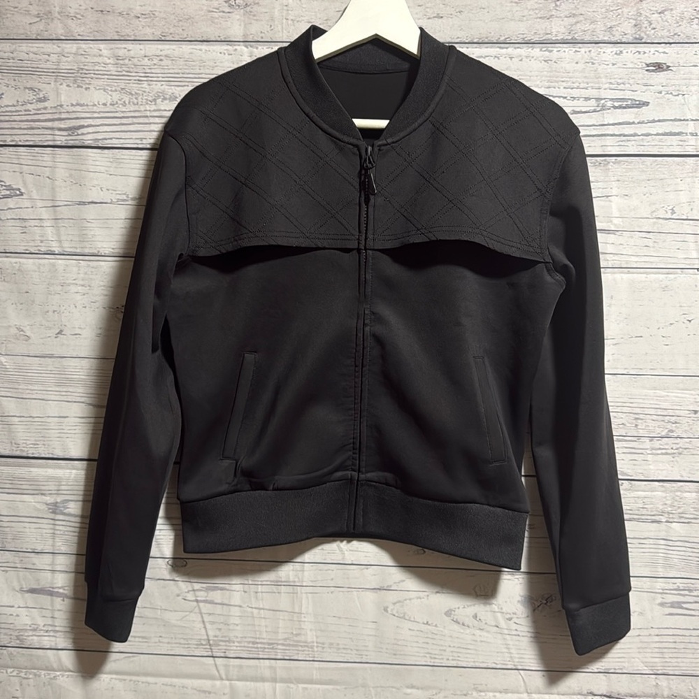 Zyia black mesh primo activity jacket NWT